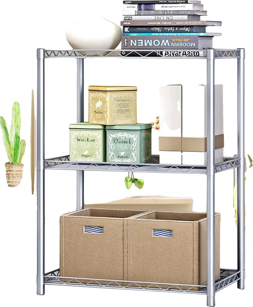 Scaffale Design Industriale 56x35x80 cm Acciaio al Carbonio 3 Ripiani