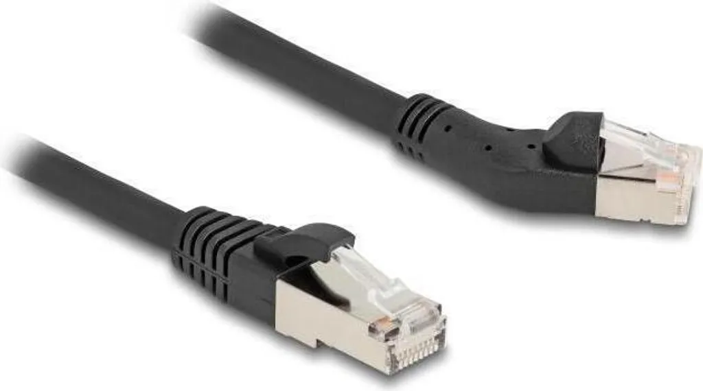 Patch Cord Cat.6A Schermato S/FTP 25cm - Connettore 45° Gradi LSZH