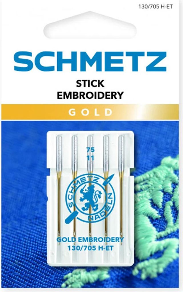 Aghi da ricamo oro 130/705 H-ET VMS 75 GOLD EMBROIDERY Immagine del prodotto 