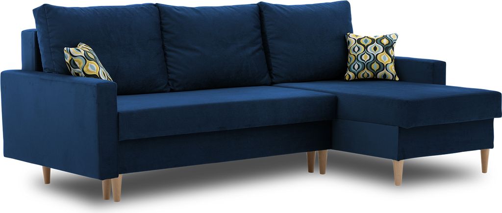 Ecksofa ETNA Pro | Schlaffunktion | natürliche Beine | schöner Stoff KRONOS 09