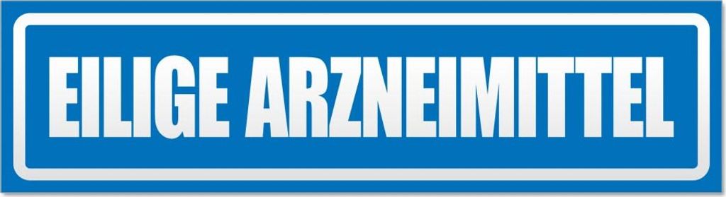 Eilige Arzneimittel invertiert Magnetschild Schild magnetisch