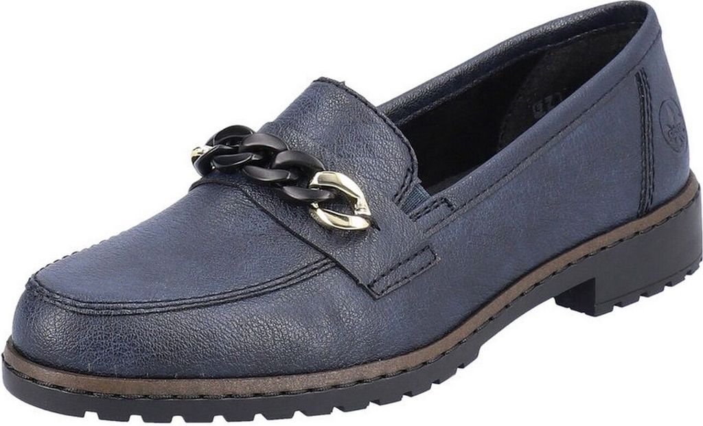 Rieker Komfort Slipper Damen 31353933343233 Blau 40 EU