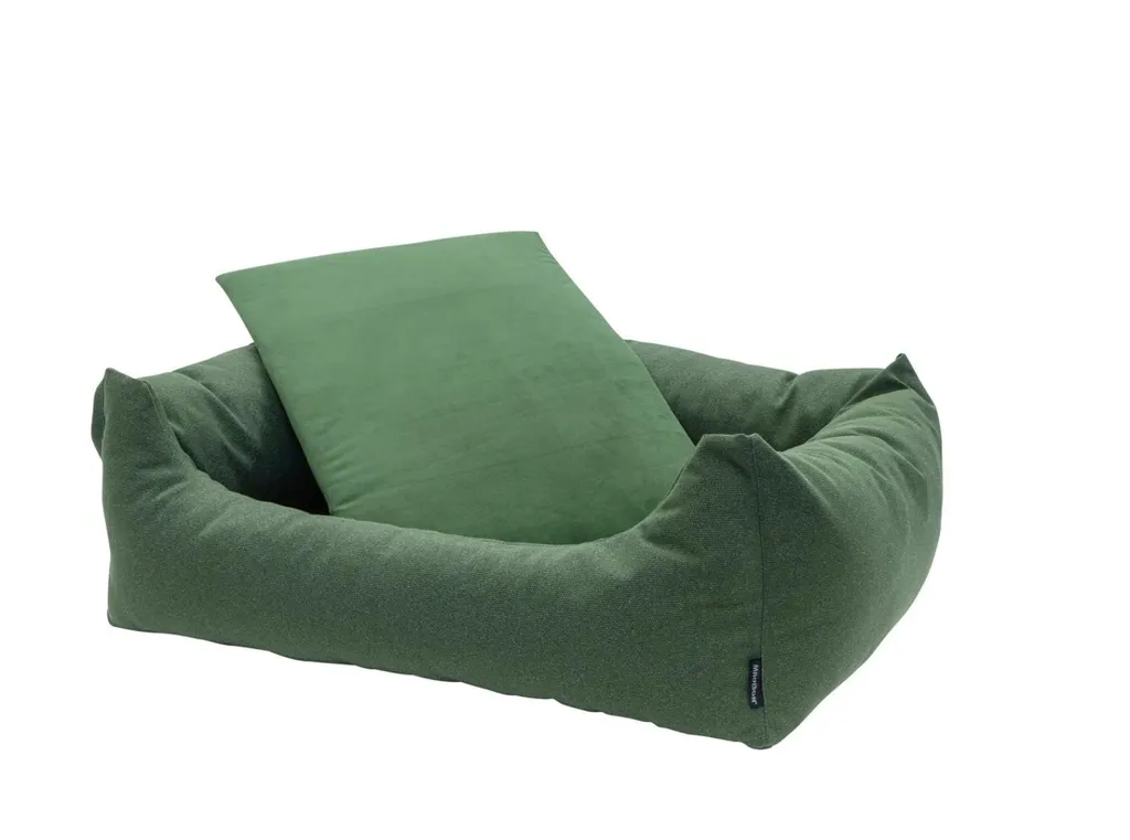 Panier pour chien Madison extérieur en coton vert, format 90x60 cm