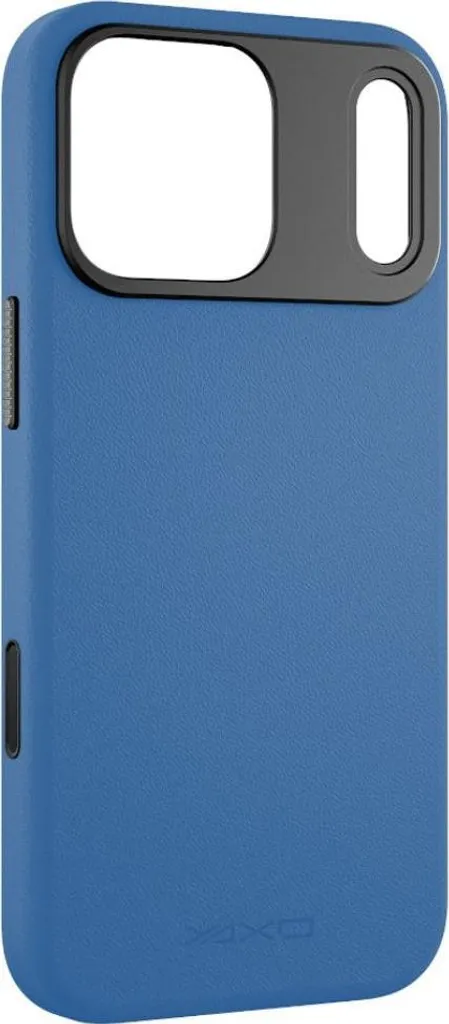 Custodia iPhone 17 Pro MagSafe YAXO Leather Gear - Vera Pelle Blu