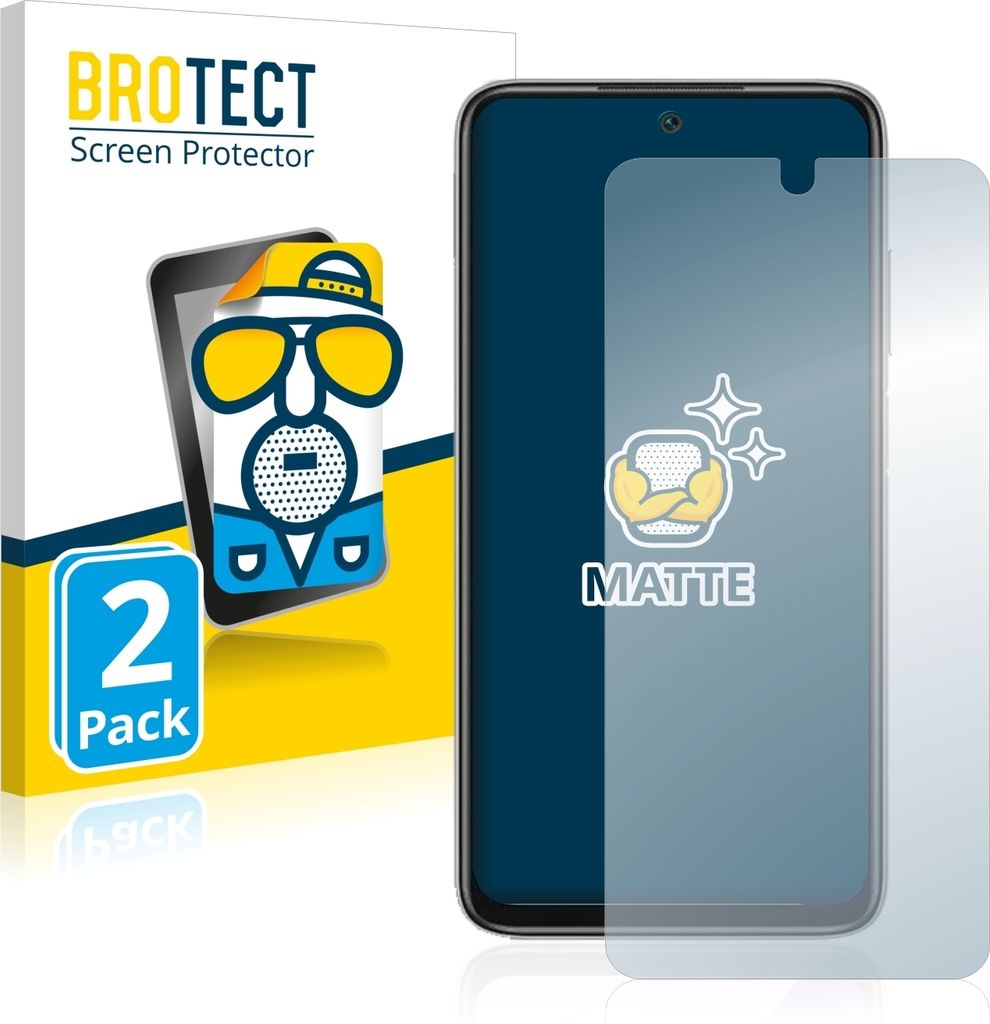 2x BROTECT Schutzfolie für Xiaomi Redmi Note 11 4G Displayschutz Displayschutzfolie Folie Matt Entspiegelungsfolie
