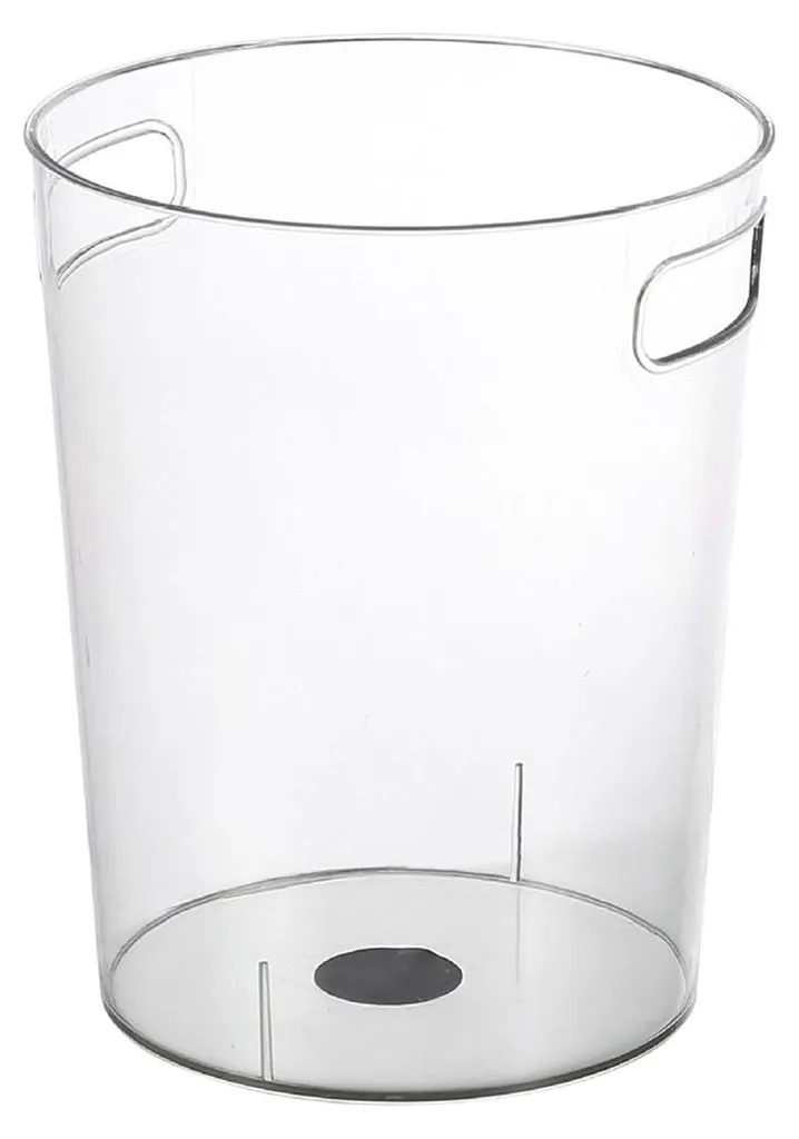 Bac de rangement transparent pour salon et bureau, format compact