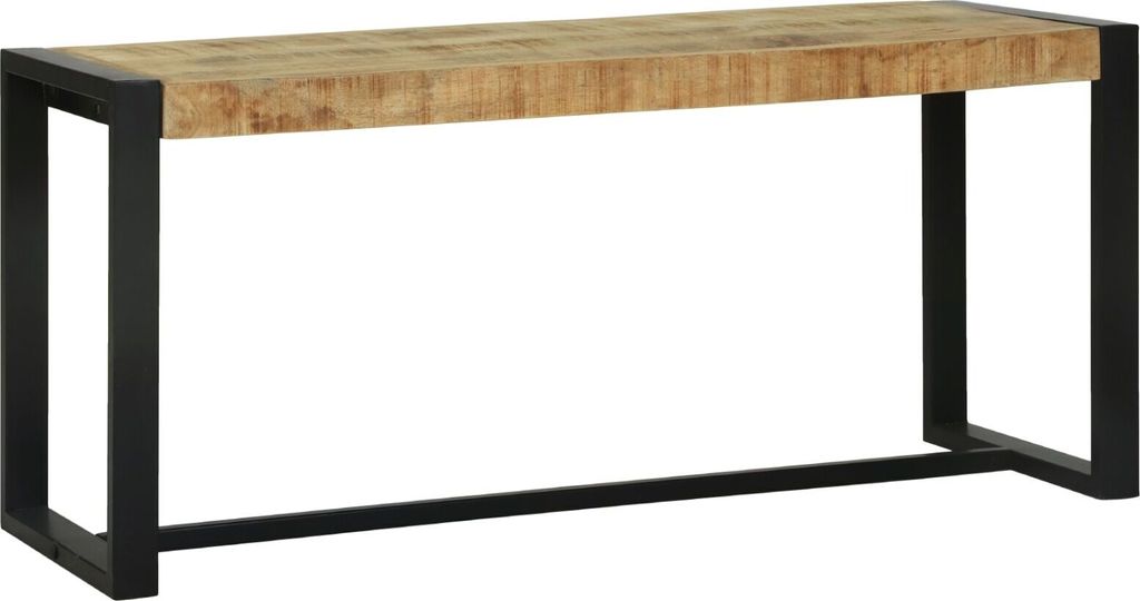 Möbel Bank 100x35x45 cm Massivholz Mango - Sitzbänke 4015981