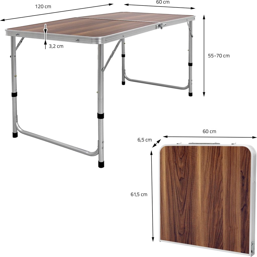 ECD Germany Campingtisch Klapptisch mit Tragegriff, Produktbild 8