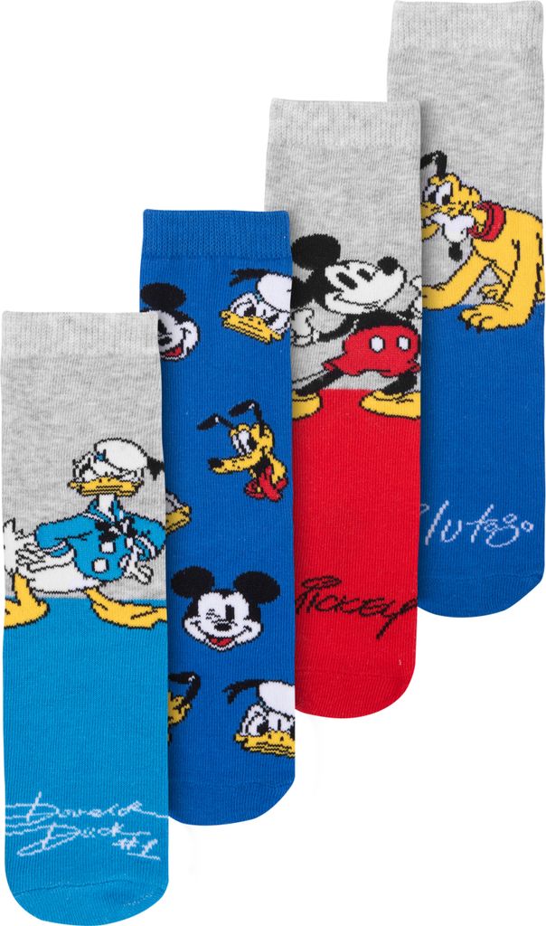 Disney Mickey Mouse, Donald Duck & Pluto Socken für Jungen Produktbild 