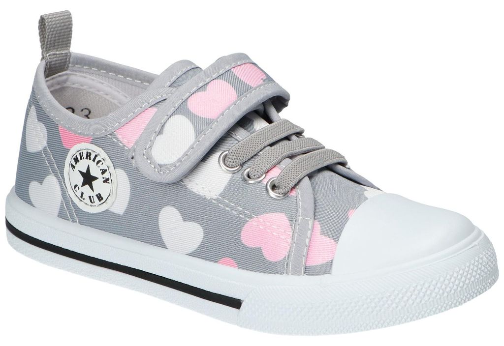 American Club TEN193, Mädchen Turnschuhe Klettverschluss Produktbild 