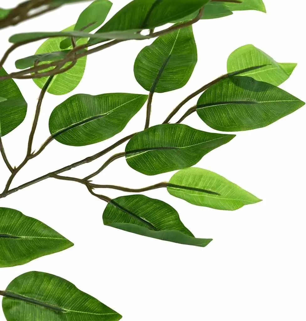 Ficus Artificiel vidaXL 200 cm avec 1260 Feuilles Vertes Réalistes