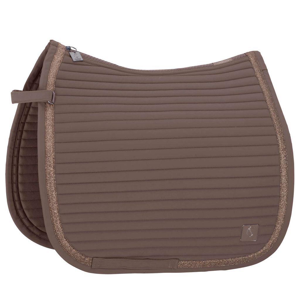 Eskadron Classic Sports Schabracke " SOFTSHELL EMBLEM " Form - Pony-Dressur Farbe - deeptaupe