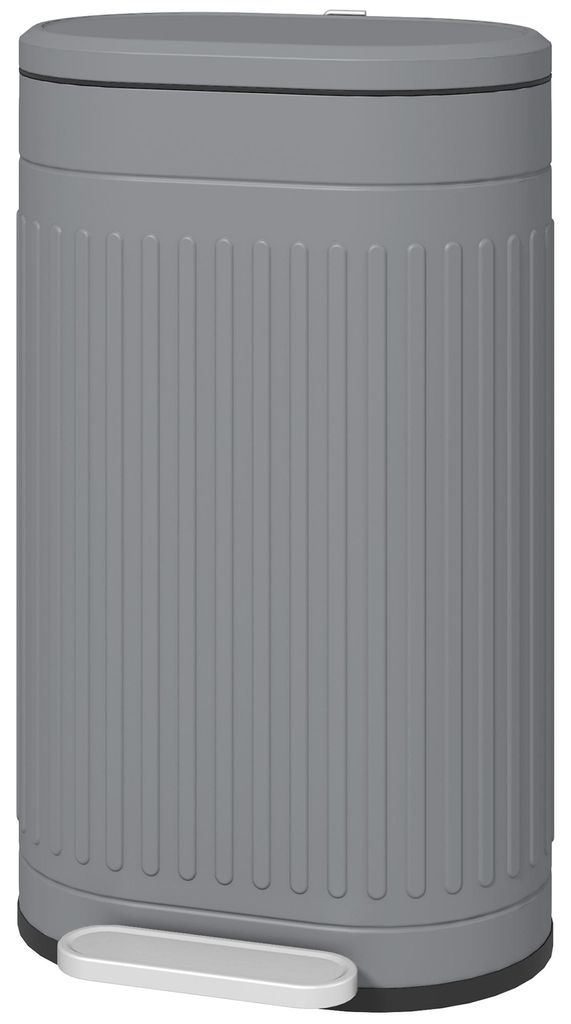 HOMCOM Vuilnisbak 30 liter, trapmodel, afvalbak met deksel, Productafbeelding 