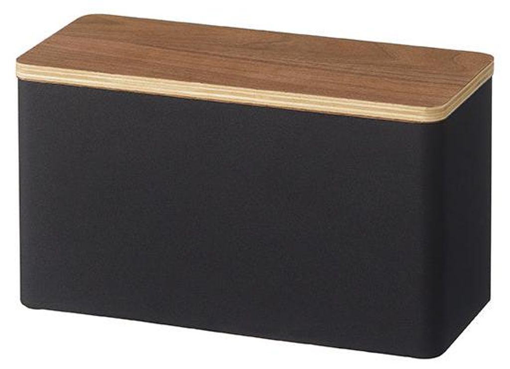 Yamazaki 4807, Boîte de rangement, Noir, Bois, Image du produit 