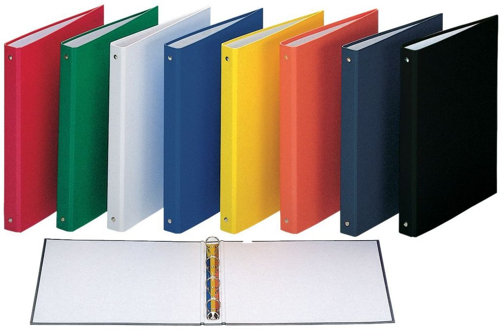 DONAU 3733001-99 Ringmappe, A4, 4-Ring, 20mm, sortiert