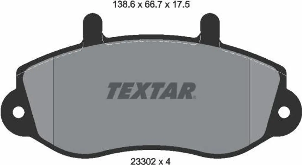 Plaquettes de frein TEXTAR 2330201 pour Master et Movano - Qualité OE