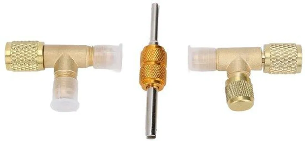 Adaptateur en T en laiton 1/4 pouce pour vacuomètre R22 R12 R134a