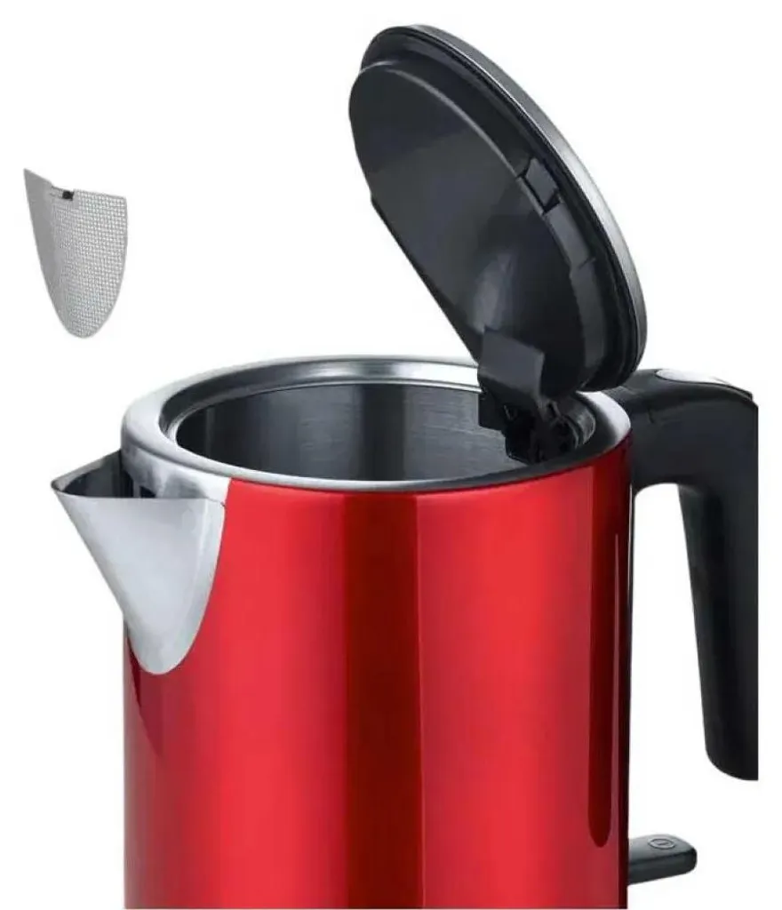 Bouilloire compacte Severin WK 3427 rouge idéale pour thé et café rapide - 10