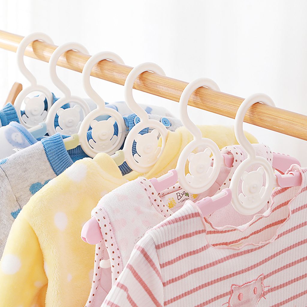 Homewit 20-teilig ausziehbare Kinderkleiderbügel mit Produktbild 2