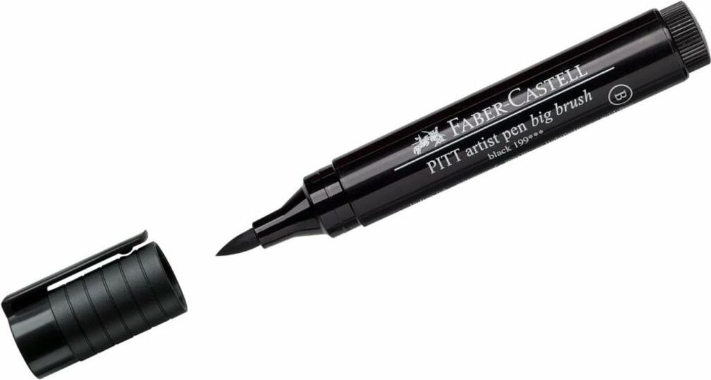 FABER-CASTELL Tuschestift PITT artist pen dick 1,0 - 5,0 mm schwarz