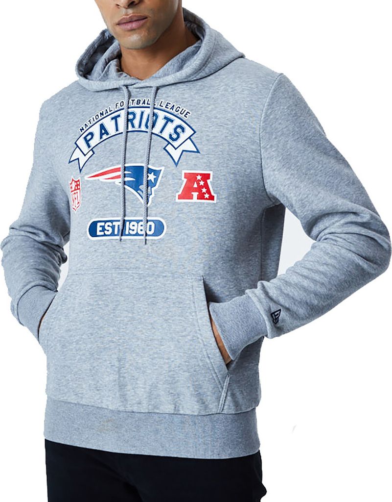 New Era Herren Hoodie Graphic New England Patriots grey S