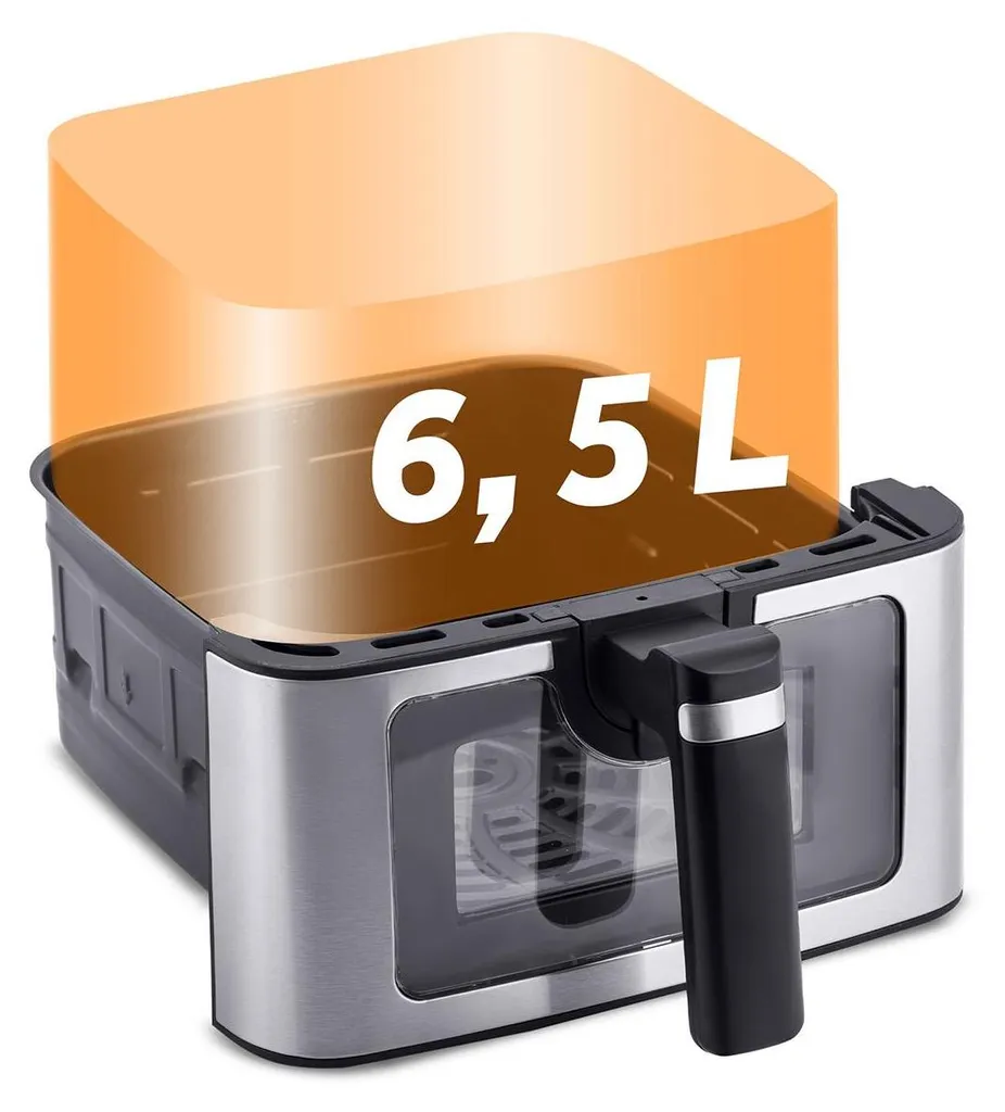 Friteuse saine Berdsen BD-655 noire à circulation d'air rapide 1400W - 21