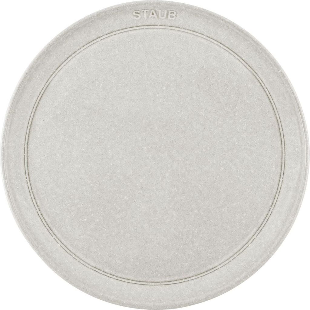 Staub Teller Flach, 20 Cm Weisser Trüffel Keramik Weisser Produktbild 2