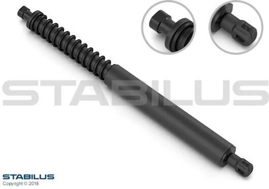 Vérin de coffre à gaz STABILUS 196705 compatible Peugeot 307 CC 2.0 16V