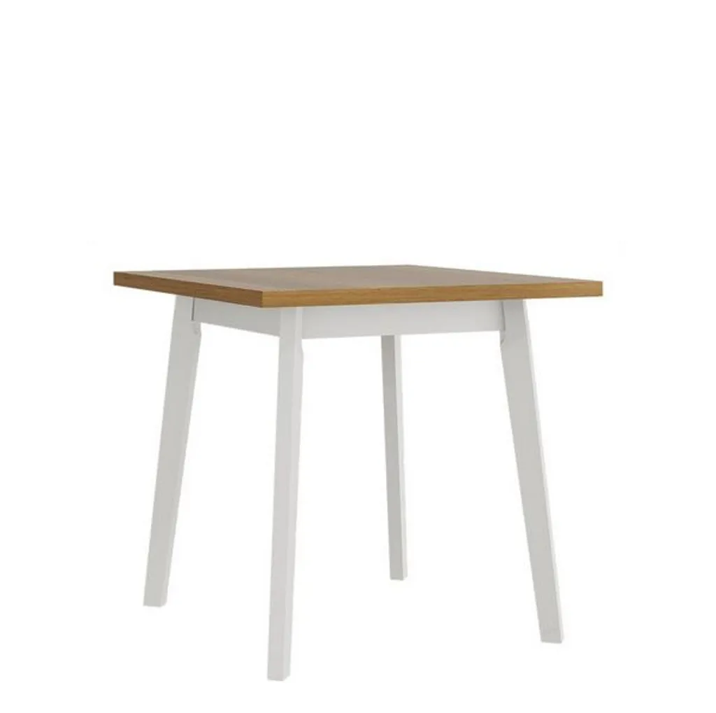 Table à manger AMES 1 bois chêne grandson et blanc haute résistance
