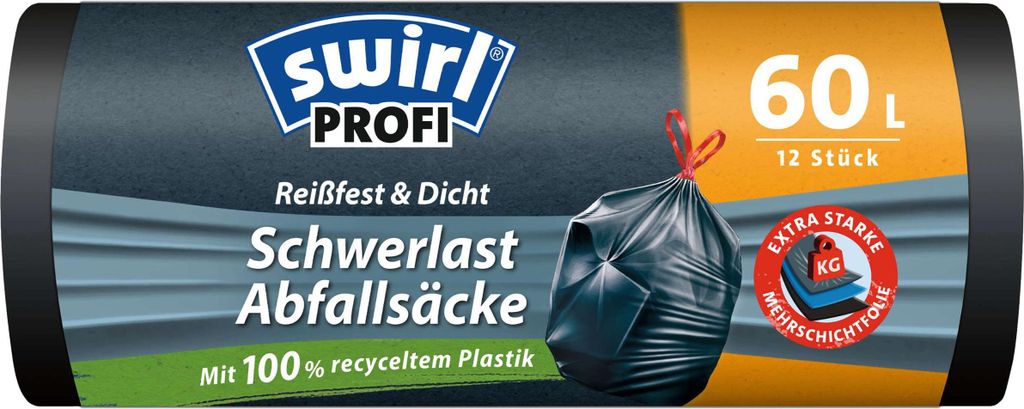 Sacchetti Swirl per carichi pesanti Profi con coulisse 60 l Immagine del prodotto 