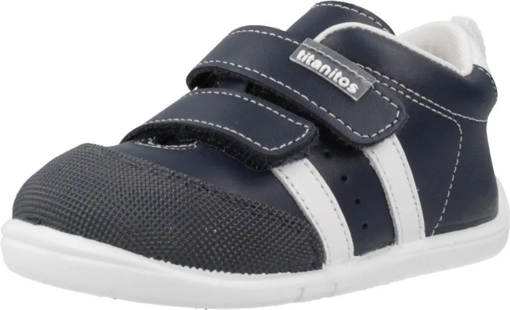Baskets d'École Bleu Titanitos B500 Amancio pour Enfant Actif et Mobile