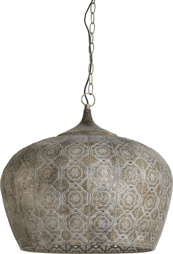 Light & Living - Hängeleuchte Emine - Braun - Ø51.5cm Produktbild 
