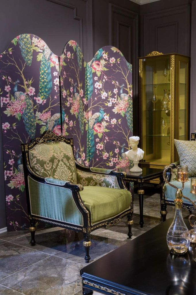 Sessel Klassischer Couch Relax Stoff Lounge Textil Sitzer Luxus Sitz Barock Grün