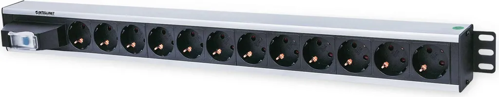 Multiprise 12 sorties noire câble 1.6m robuste pour usage intensif