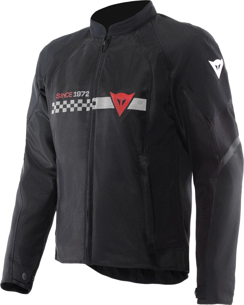 Dainese Herosphere Tex Jacke Schwarz / Weiß / Rot 54