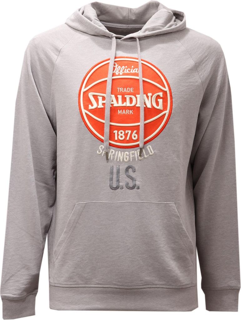 5210AD felpa uomo SPALDING grau Kapuzenpullover Mann