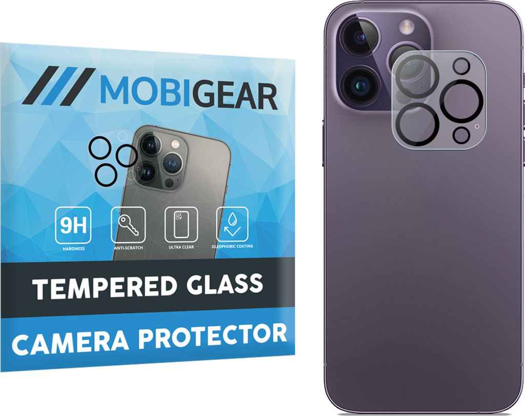 Mobigear iPhone 14 Pro Panzerglas Gehärtetes Glas Kamera Schutz - Hüllenfreundlich