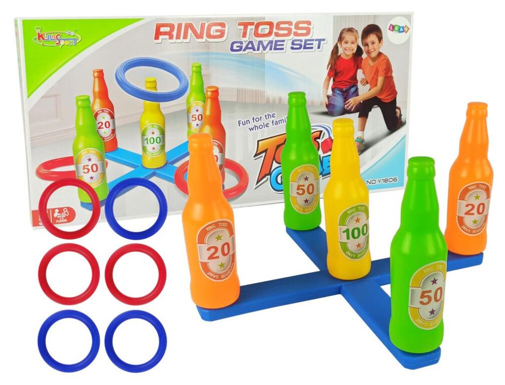 Leantoys Handball Spiel Mit Korb Werfen Farbiger Flaschen Und Punkte