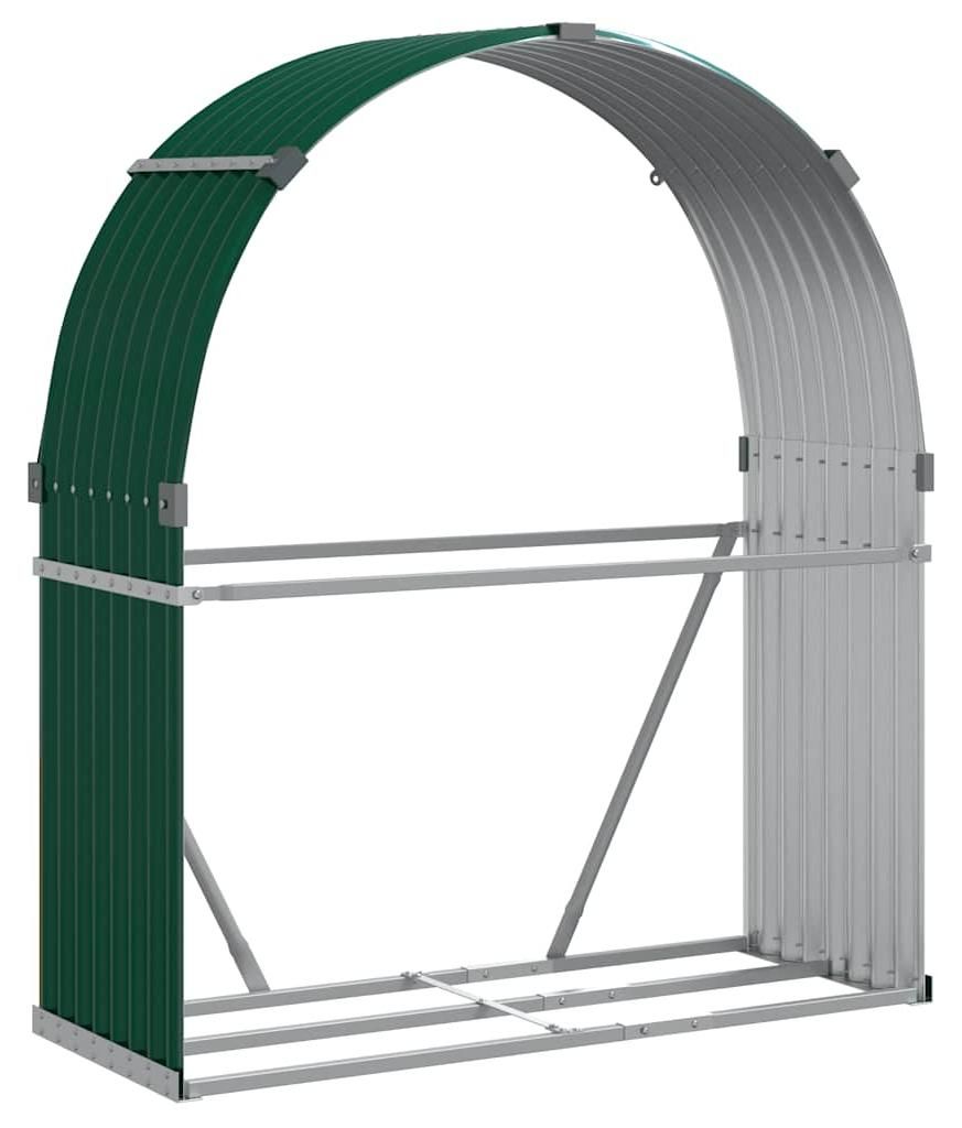 vidaXL Přístřešek na palivové dřevo Zelený 120x45x140 cm Obrázek produktu 
