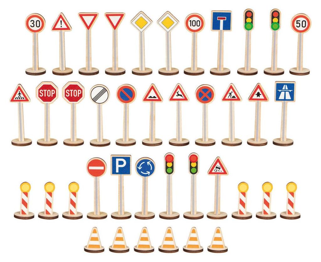 goki Mein großes Verkehrszeichen-Set Produktbild 
