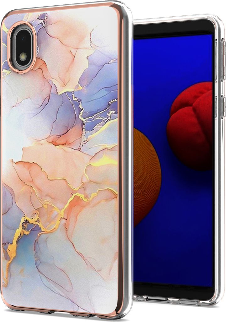 Samsung A01 Core Hülle, Muster Handyhülle Weich TPU Bumper Schutzhülle für Samsung Galaxy A01 Core Weiß