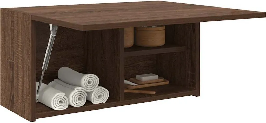 Pensile Bagno Design Rovere Marrone 60cm | Eleganza Sospesa 7469636