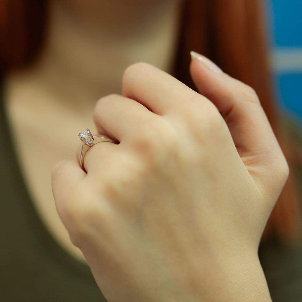 0,20 Carat Solitär Diamant Ring Meisterwerk 14 Karat Produktbild 