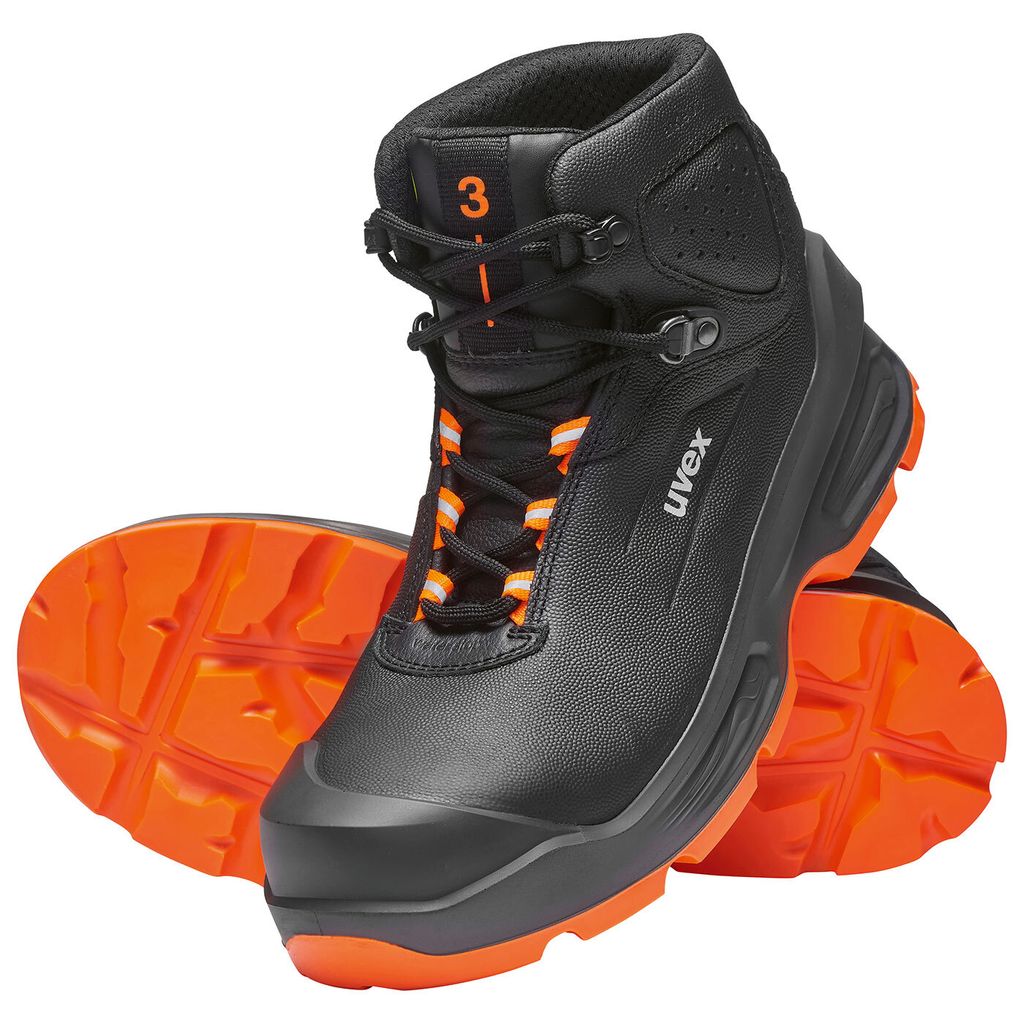 uvex 3 Stiefel S3 schwarz, orange Weite 11 | Kaufland.de