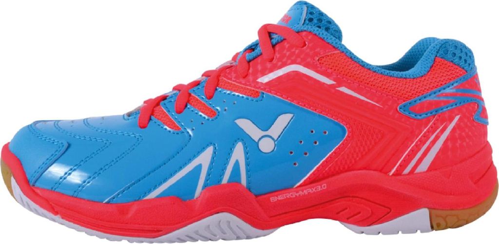 Victor A610F II Indoor Badminton Squash Hallenschuhe blau/pink/weiss 1946, Schuhgröße:36 EU
