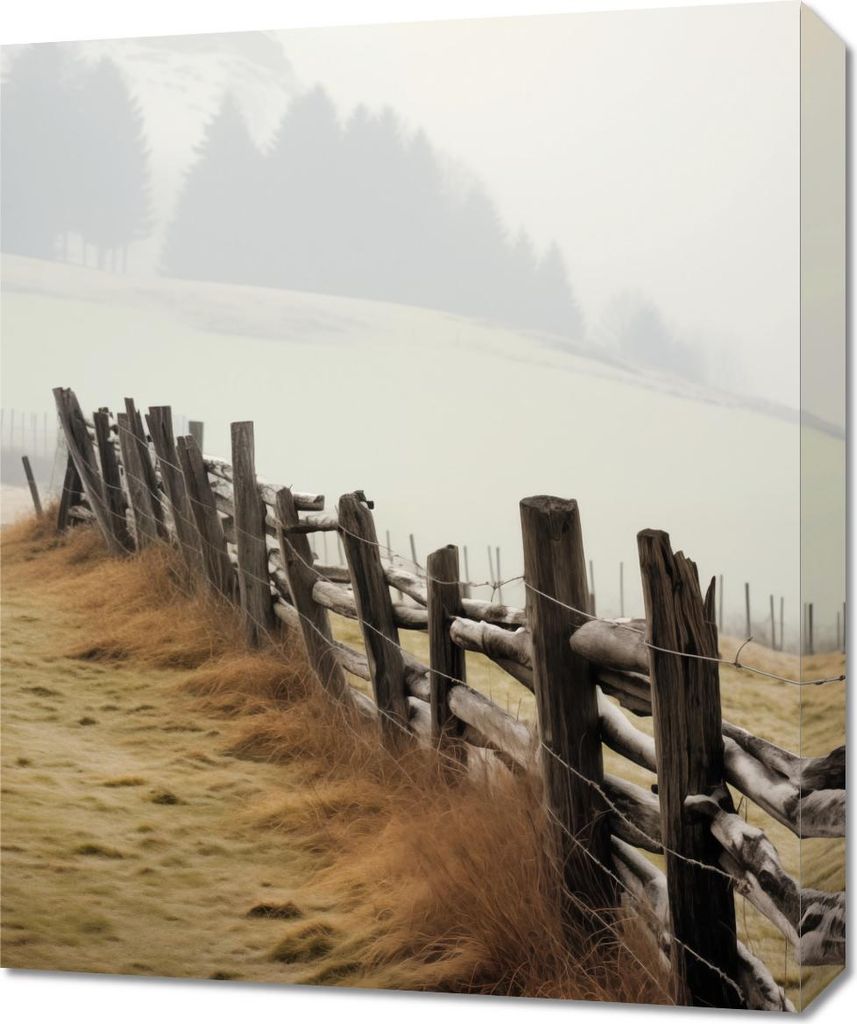 Bild 50x60cm Von Nebel Umhüllt