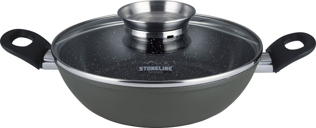 STONELINE® CERAMIC Keramik Servierpfanne 28 cm | mit Deckel Produktbild 