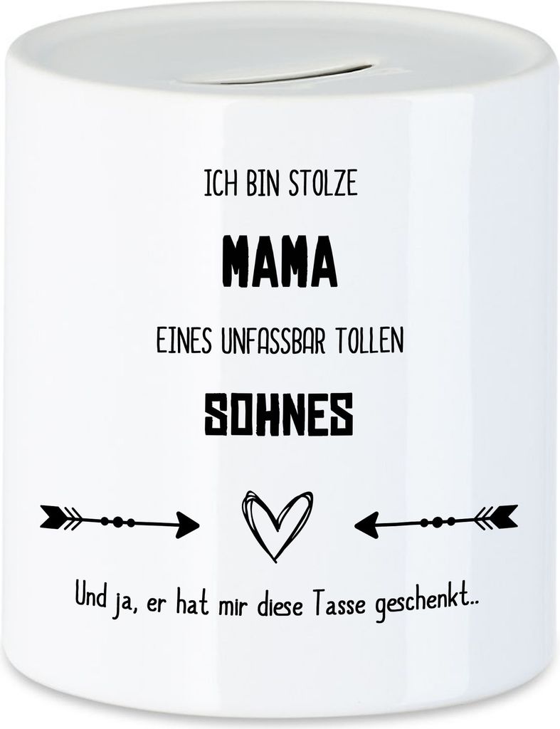 Stolze Mama Toller Sohn Spardose Lustig Sarkasmus Geschenkidee Muttertag Geburtstag