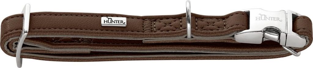 Hunter Halsung Amalfi Alu-Strong schokobraun, Größe: M / Breite: 1,5 cm