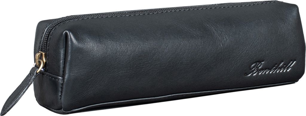 Benthill Federmappe Leder - Vintage Federmäppchen für Stifte - Federtasche für Schule / Uni - Kleine Leder-Etui Mäppchen - Kosmetiktasche